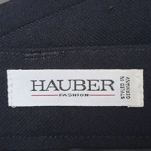 Vtg black wool blend gathered side split maxi skirt - Picture 5 of 10